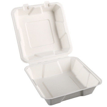 8 식품 포장을 위한 X8 퇴비성 대합조개 껍질 버거 상자